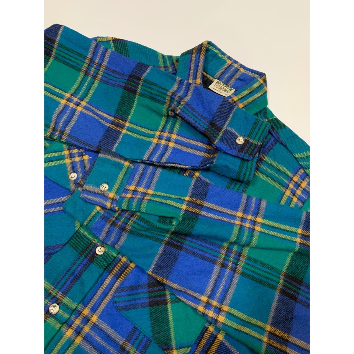 90s FIVE BROTHER FLANNEL SHIRT MADE IN USA 🇺🇸 S
