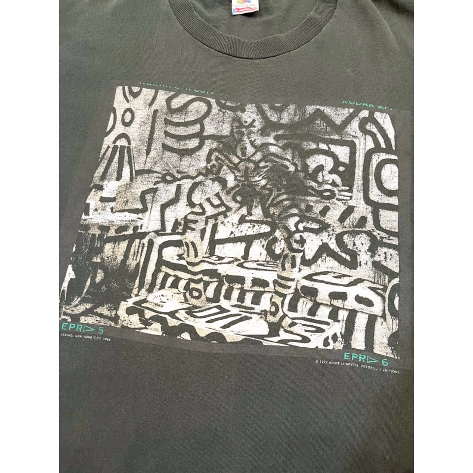 90s Keith Haring × Annie Leibovitz Art Tee MADE