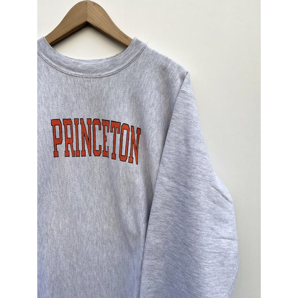 XXL 80s 染み込み Champion プリンストン リバースウィーブ 80s USA製 Championチャンピオン PRINCETON 染み込みプリント