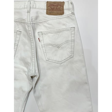 90s Levi’s 501 WHITE DENIM PANTS MADE IN USA 🇺🇸 Size W31L30→W30L29
