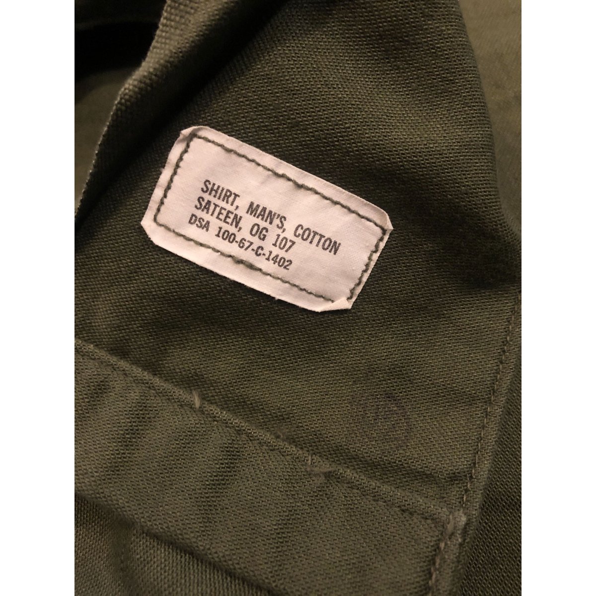 楽天市場】60s US ARMY 米軍実物 OG-107 コットン サテン