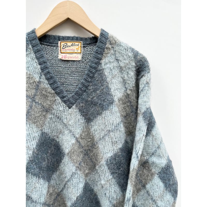 トップス 1960's Brentwood mohair cardigan BRENTWOOD MOHAIR CARDIGAN（MINT/X-LARGE） - 古着屋 ｜ mushroom