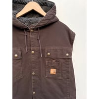 00s carhartt DUCK VEST HOODIE Size XL