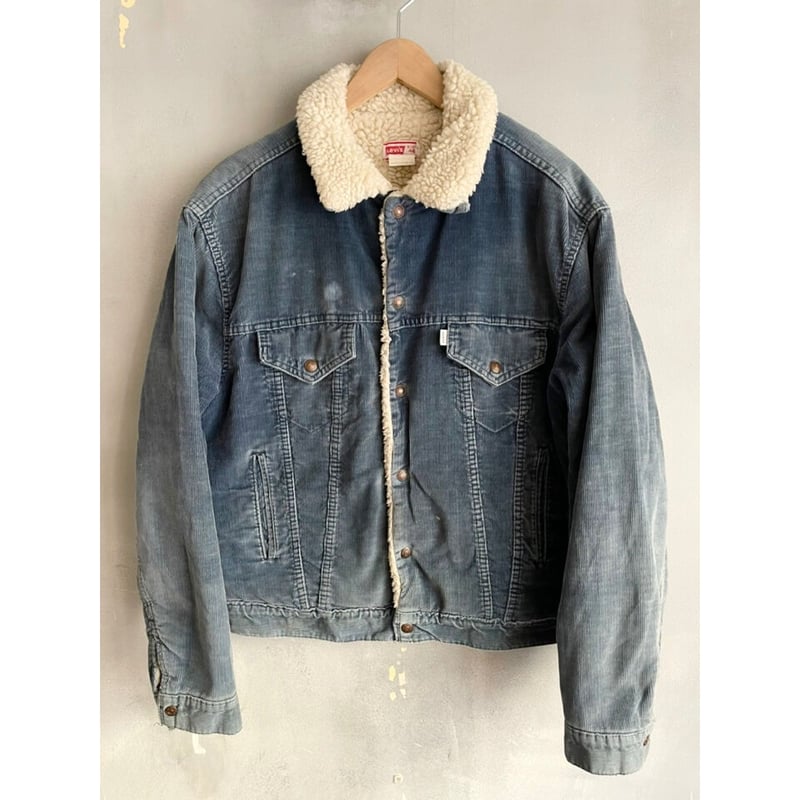 70s Levi's 71608 CORDUROY BOA JACKET MADE IN US