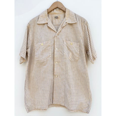 50s Yorke S/S OPEN COLLAR SHIRT Size M