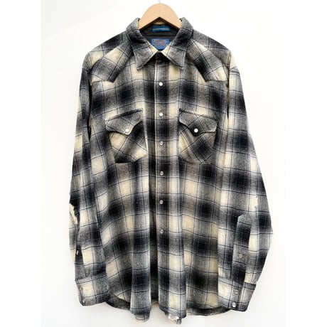 70〜80s PENDELTON WOOL WESTERN SHIRT MADE IN USA 🇺🇸 Size XL-LONG