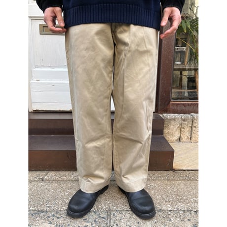 60s US ARMY KHAKI TROUSERS Size W33L31→W31L29