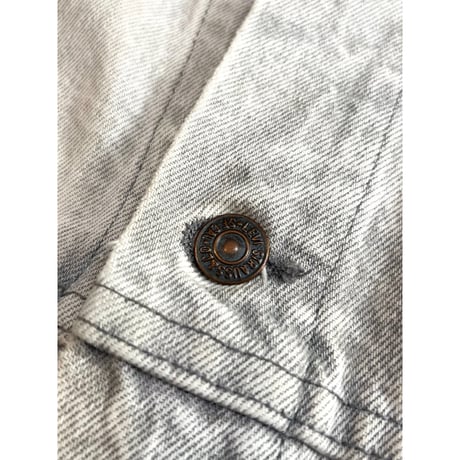 〜90s Levi’s 70507 "CHEMICAL WASH "GRAY DENIM JACKET MADE IN USA 🇺🇸 Size S