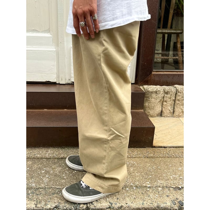 60s US ARMY KHAKI TROUSERS Size W34L31→W32L30 |