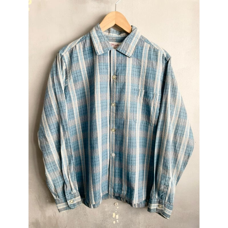 60s Shapely OPEN COLLAR SHIRT Size M | KORDS