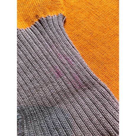 70s Broadway KNITTING MILLS INC LETTERED CARDIGAN