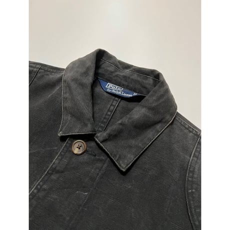 90s POLO Ralph Lauren "BLACK" DUCK HUNTING JACKET Size M
