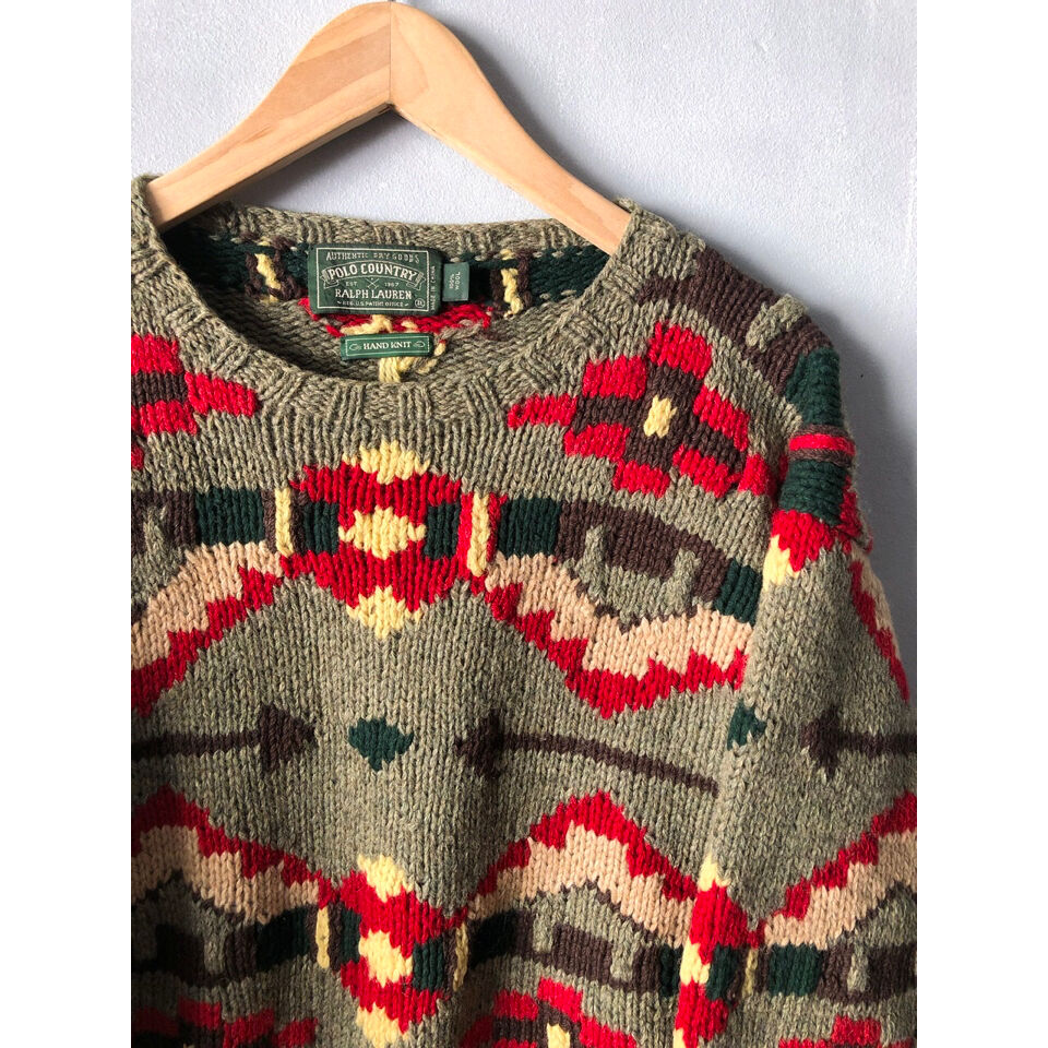 80s Ralph Lauren POLO COUNTRY HAND KNIT Size XL 80s Ralph Lauren POLO COUNTRY HAND KNIT Size XL