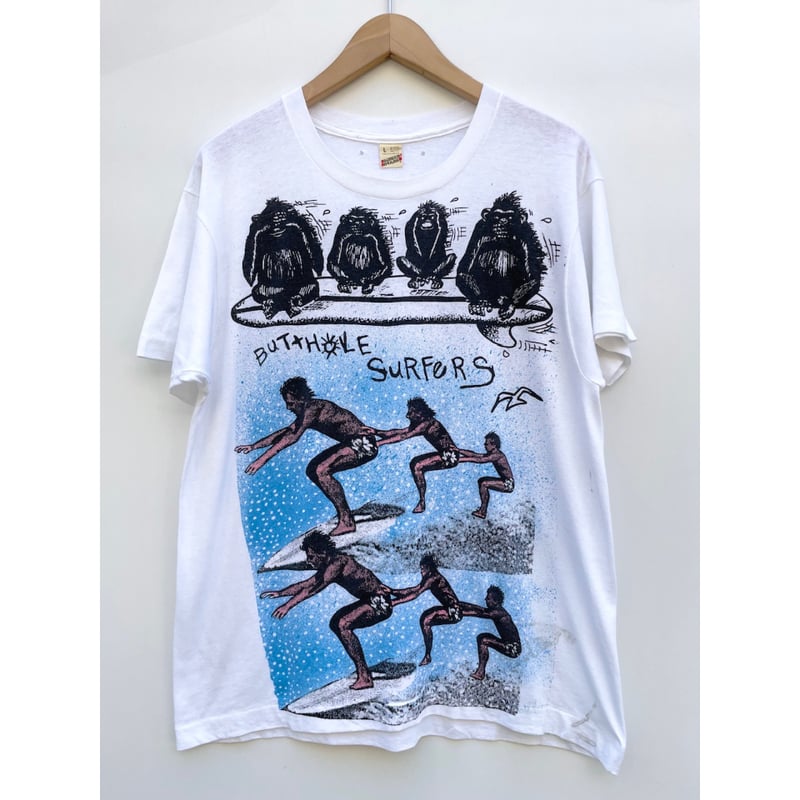 80s BUTTHOLE SURFESS Rock Tee MADE IN USA 🇺🇸 Si