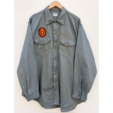 60s Lee "HBT" WORK SHIRT MADE IN USA 🇺🇸 Size 17〜17 1/2