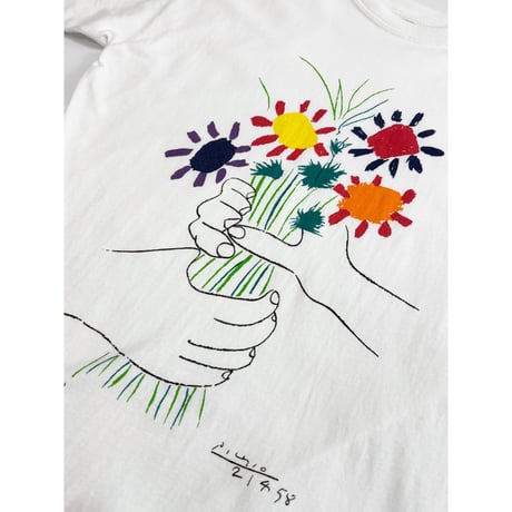 90s Picasso "Le Bouquet de l'amitie" Art Tee Size M程