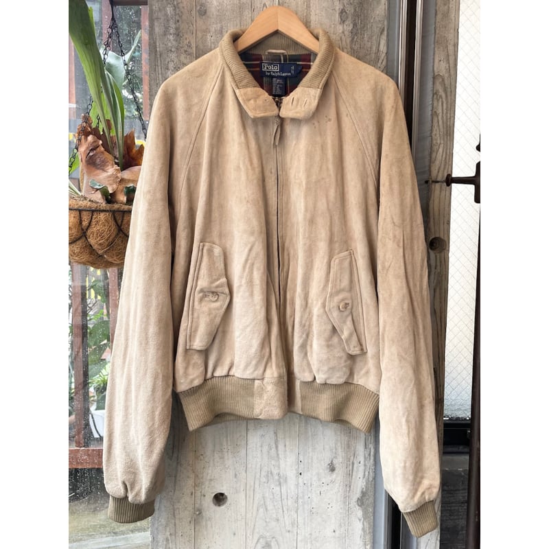 専用) 90s Ralph Lauren SUEDE HARRINGTON JACKET S
