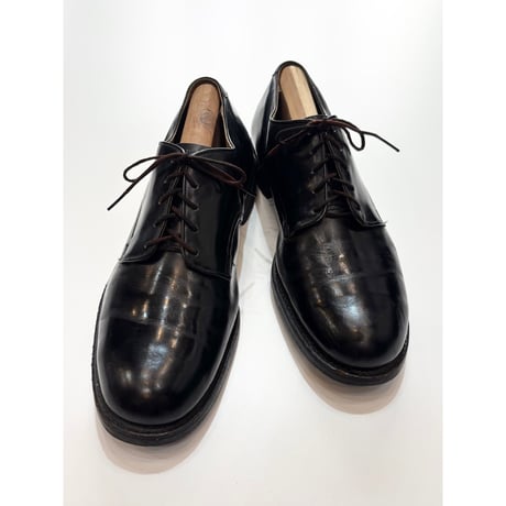 黒 レザー ドレスシューズ　サービスシューズ　vintage ヴィンテージ サービスシューズ | STORES