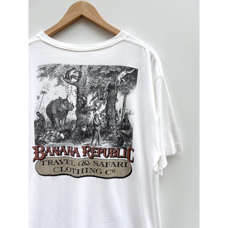 80s BANANA REPUBLIC Tee MADE IN USA 🇺🇸 Size XL程