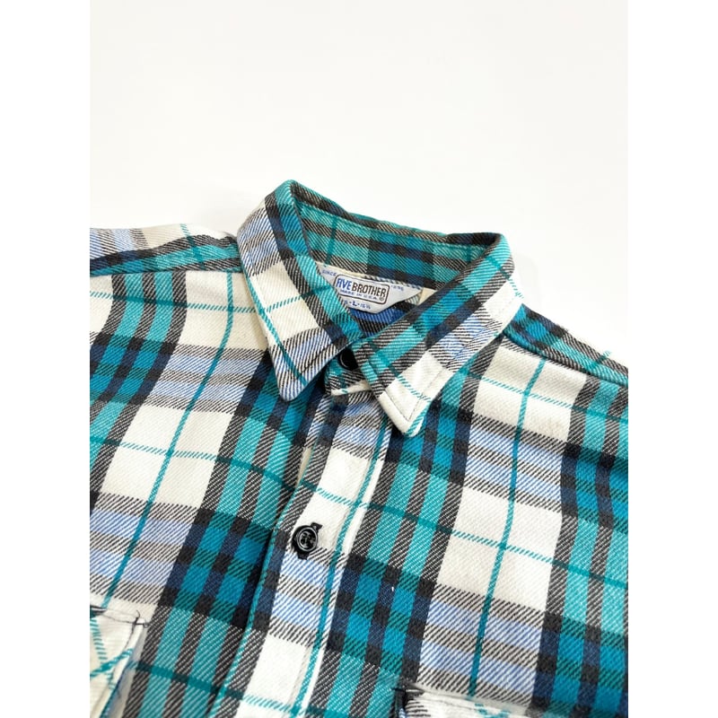 80s FIVE BROTHER FLANNEL SHIRT MADE IN USA 🇺🇸 S
