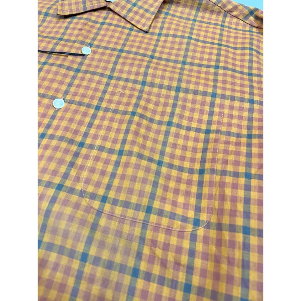 トップス blocks60s vintage open color shirt check ヴィンテージ 60s NATIONAL SHIRT SHOPS チェック オープン