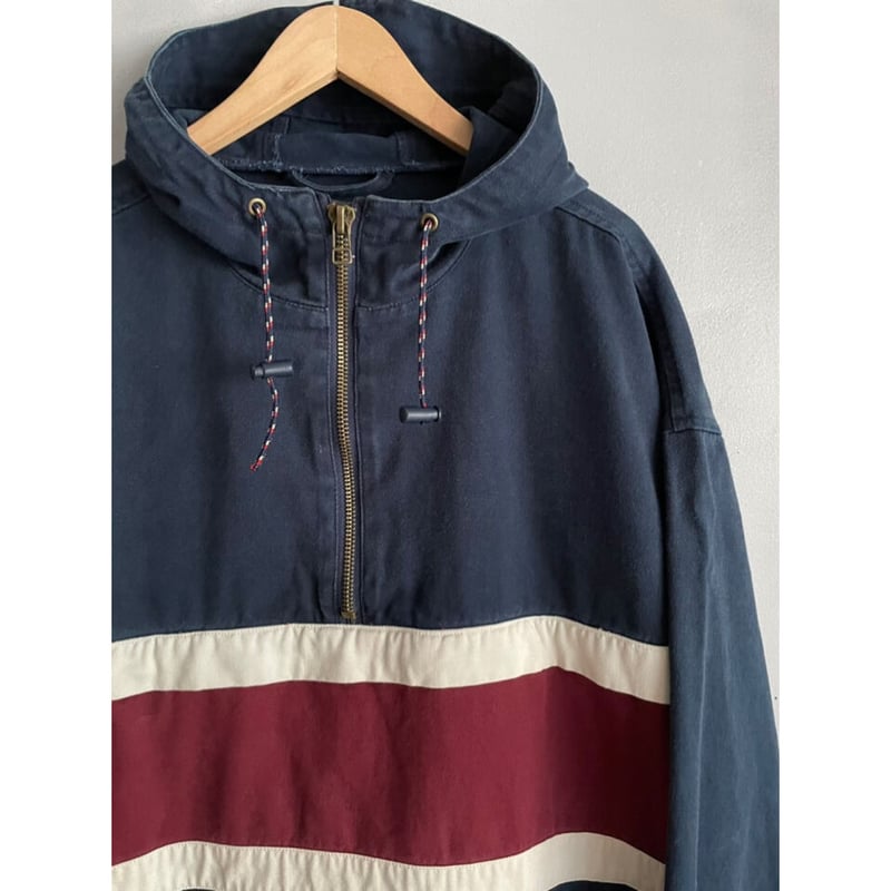 90s ETOWN アノラックジャケット XL ネイビー/グレー 90s OLD NAVY COTTON ANORAK PARKA Size L | KORDS