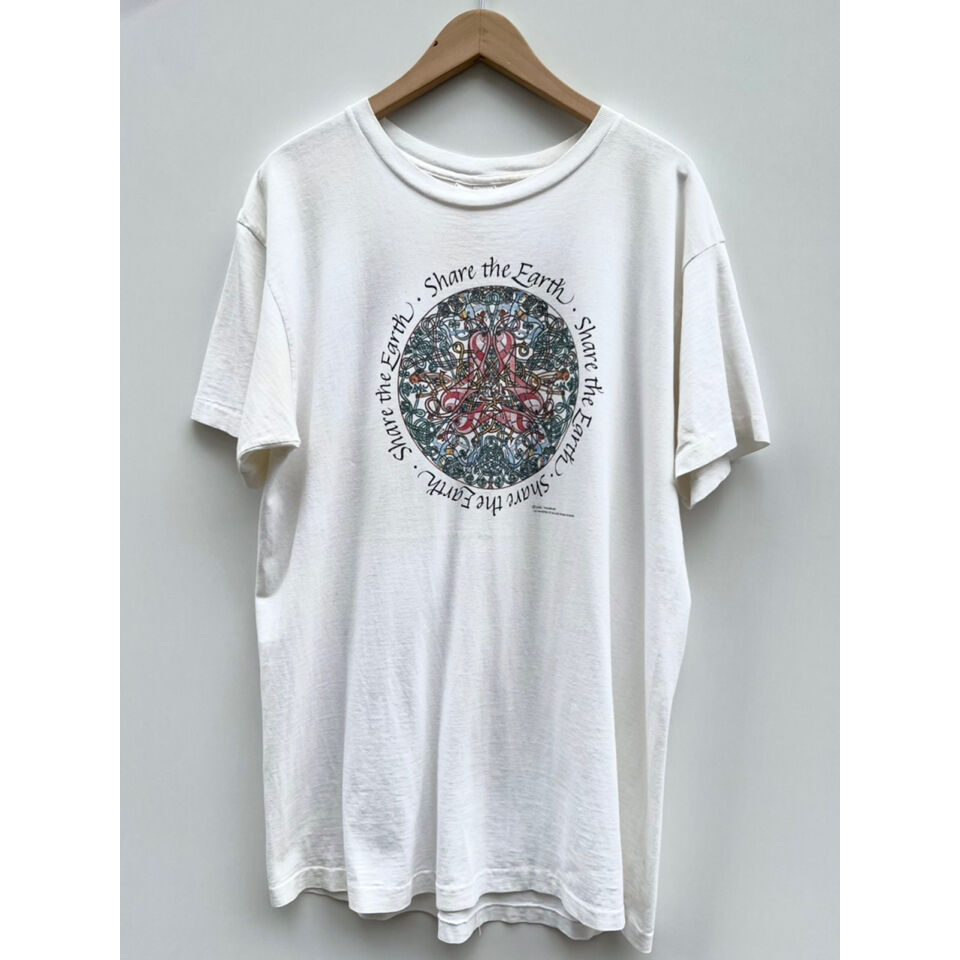 90s Jim Morris ビンテージ　アートプリントメッセージTシャツ　L 90s Jim Morris ビンテージ アートプリントメッセージTシャツ L