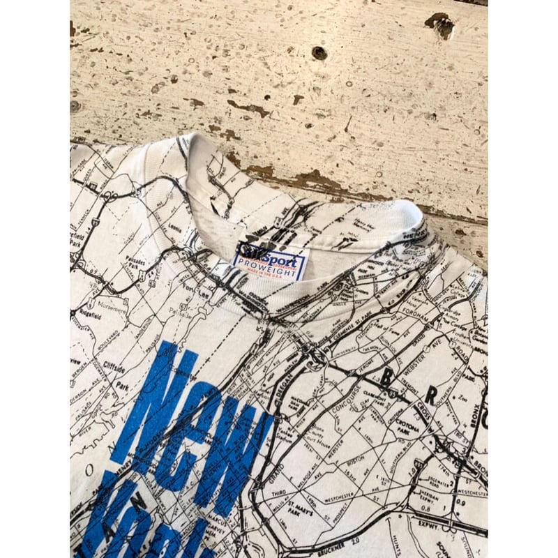 00s 新品未 USA製■Nick&Nora■マップ 地図 アメリカ大陸 シャツ America delivery item . Print tee size 2XL #アメリカ古着 #t