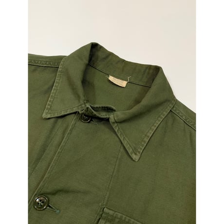 60s US ARMY "1st MODEL" OG107 UTILITY SHIRT Size MEDIUM