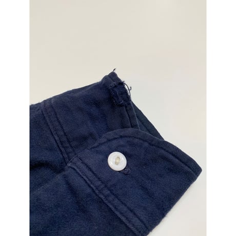 70s BIGMAC "ONE COLOR LABEL" CHAMOIS CLOTH SHIRT Size XL