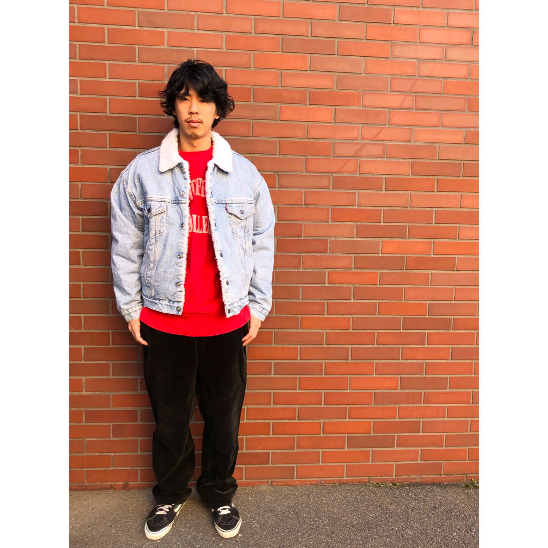 90s Levi's 70609 DENIM BOA JACKET Size L | KORDS