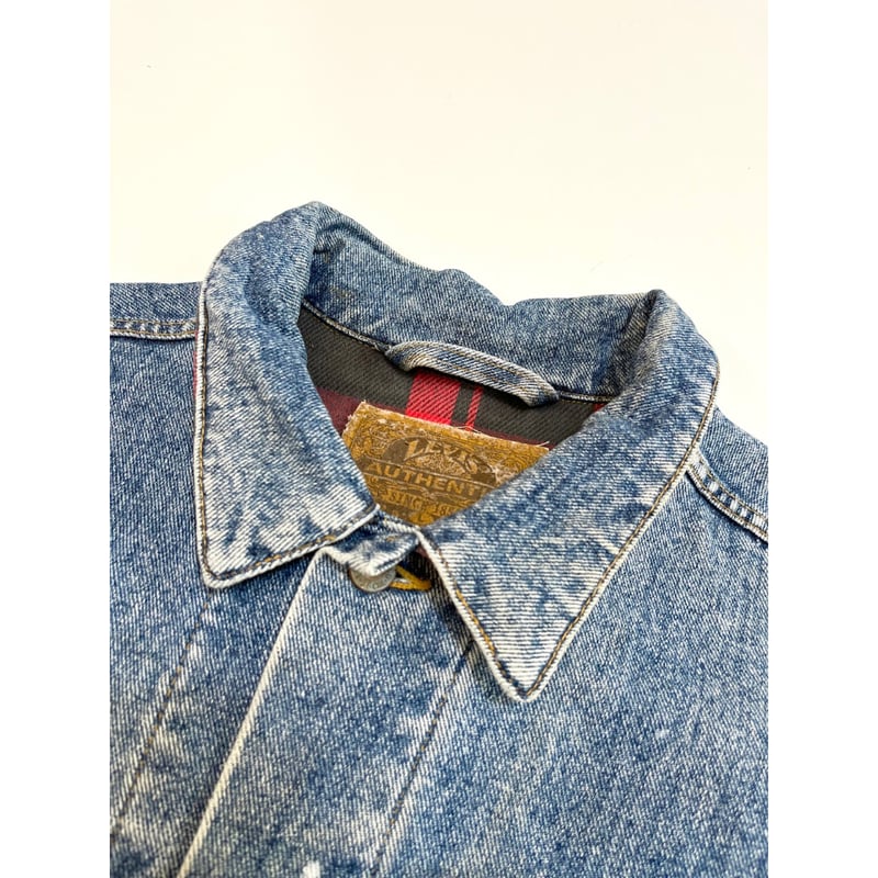 90's Levi's 70427 denim jacket アメリカ製古着 90s Levi's 70427 FLANNEL LINED DENIM JACKET MAD