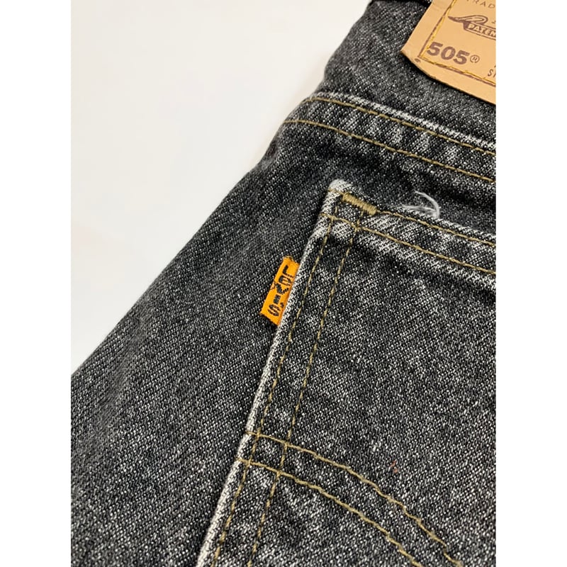 90s Levi's 505-0259 BLACK DENIM PANTS MADE IN U