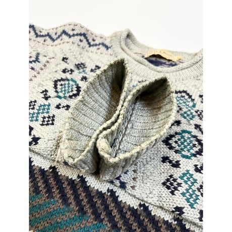 80s L.L.Bean ROLL NECK WOOL KNIT Size XL