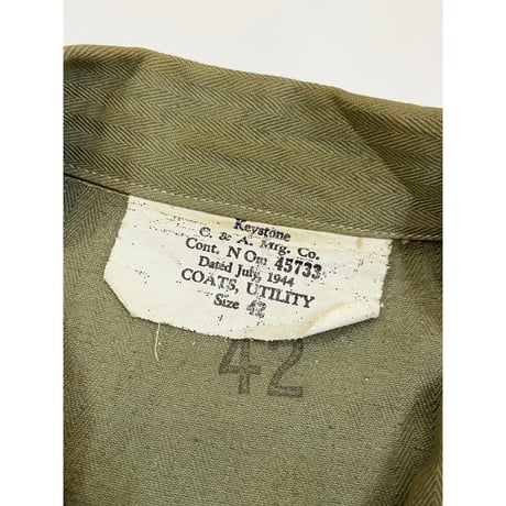 40s "DEAD STOCK" US MARINE CORPS P-41 HBT JACKET Size 42