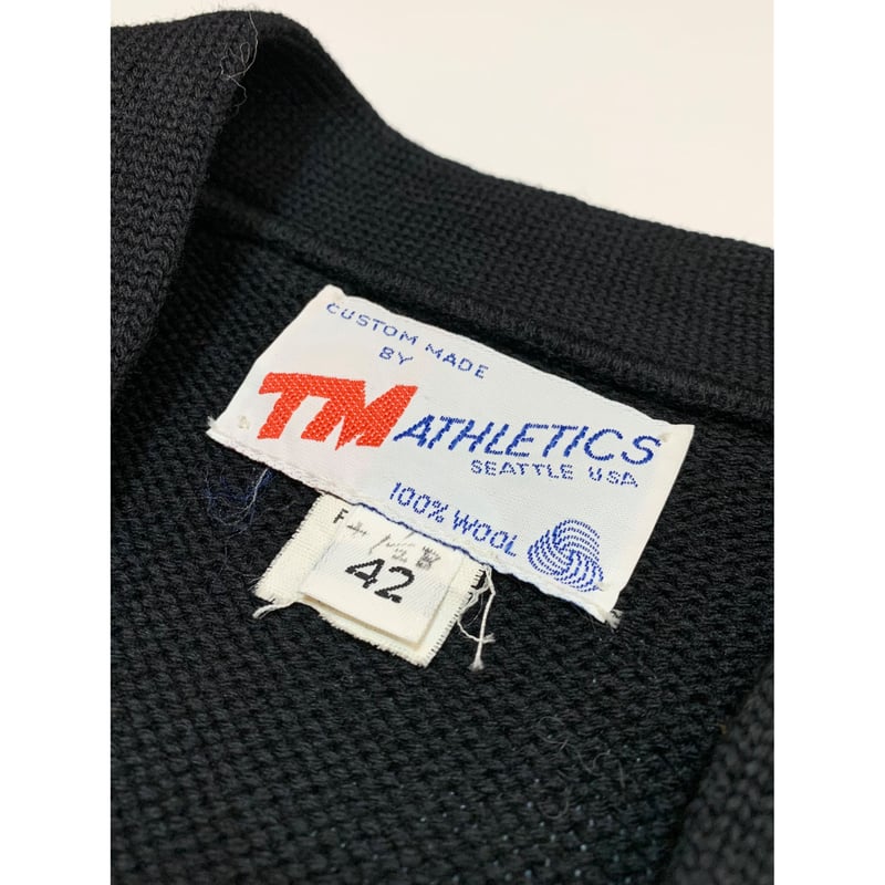 70s TM ATHLETICS LETTERED CARDIGAN Size 42 | KORDS