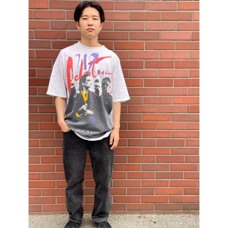 U2 Tour バンド　tシャツ　総柄　rock tee 90s 90s U2 ZOO TV TOUR Tee MADE IN USA 🇺🇸 Size XL |