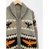 60s "Thunderbird" COWICHAN SWEATER Size XL程