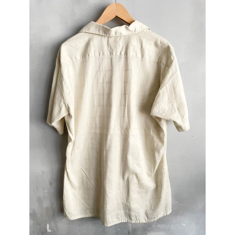 60s ARROW S/S OPEN COLLAR SHIRT MADE IN USA ?? 