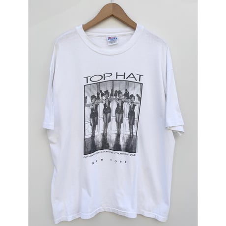 90s "TOP HAT" PHOTO Tee MADE IN USA 🇺🇸 Size XL
