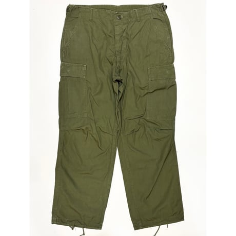 60s US AMRY Jungle Fatigue PANTS "3rd TYPE" Size MEDIUM-SHORT