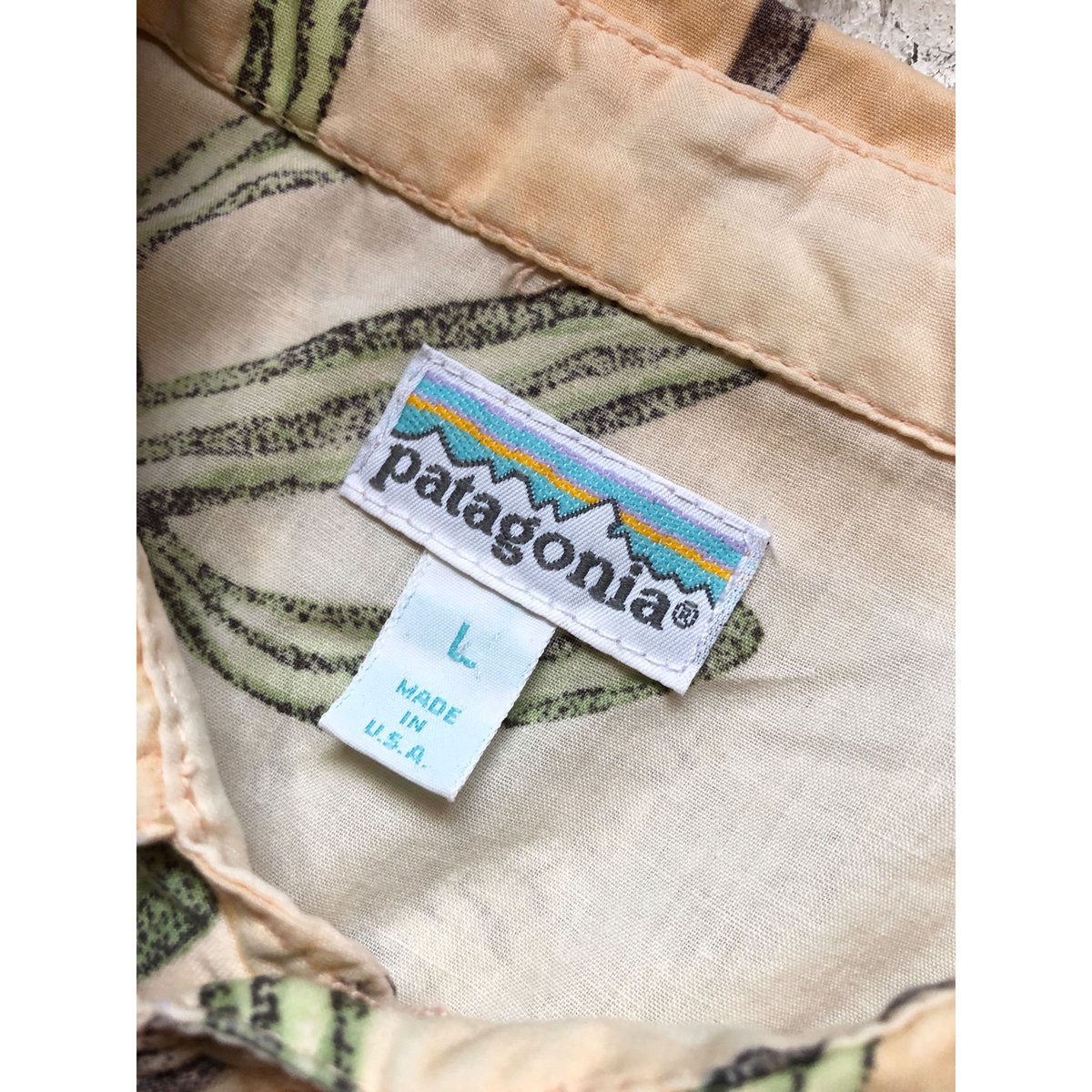 90s Patagonia CACTUS A/C SHIRT MADE IN USA 🇺🇸 S