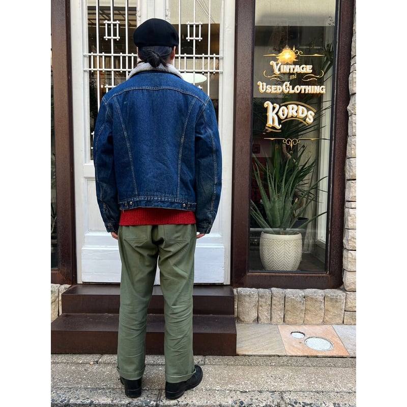 80s Levi's 70608 DENIM BOA JACKET MADE IN USA 🇺