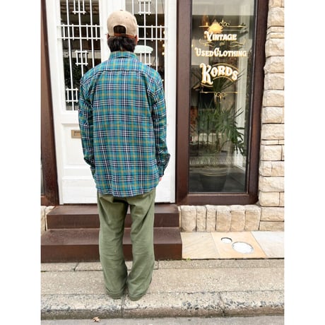 80s AMERICAN EDITION PRINT FLANNEL SHIRT MADE IN USA 🇺🇸 Size L