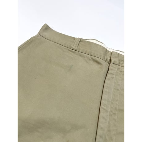 70s US ARMY KHAKI TROUSERS Size W36L32→W35L31