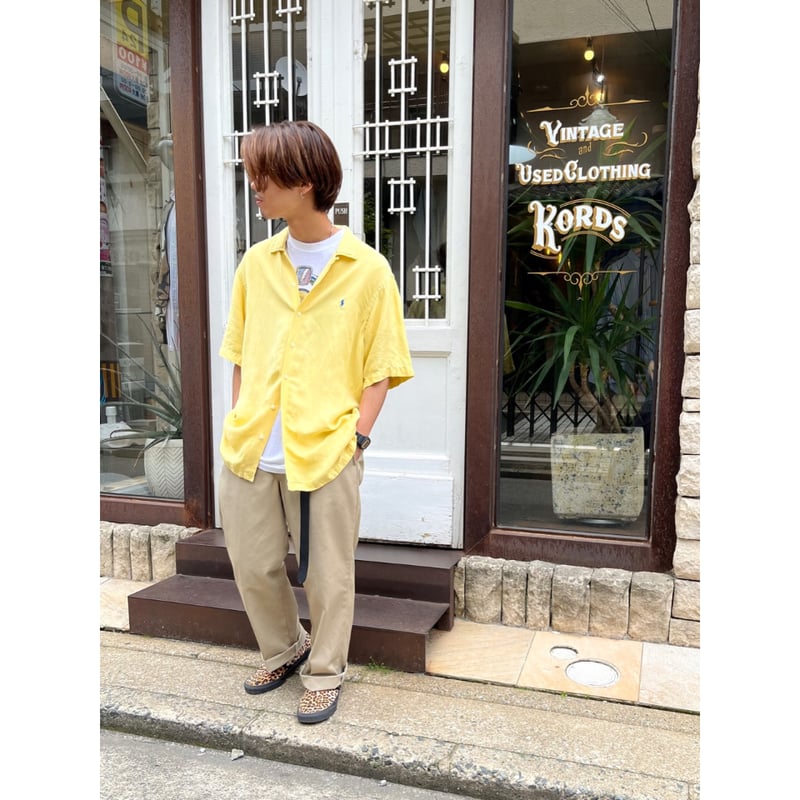 90s Ralph Lauren S/S OPEN COLLAR SHIRT Size L | 90s Ralph Lauren S/S OPEN COLLAR SHIRT Size L |