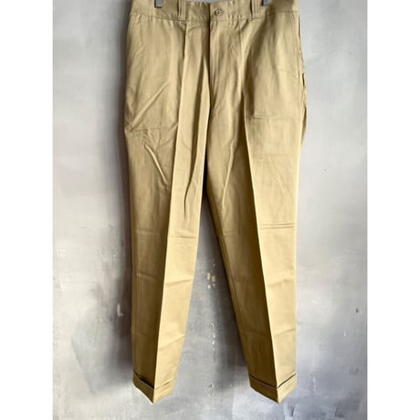 60s "DEADSTOCK" KHAKI WORK PANTS W34L31