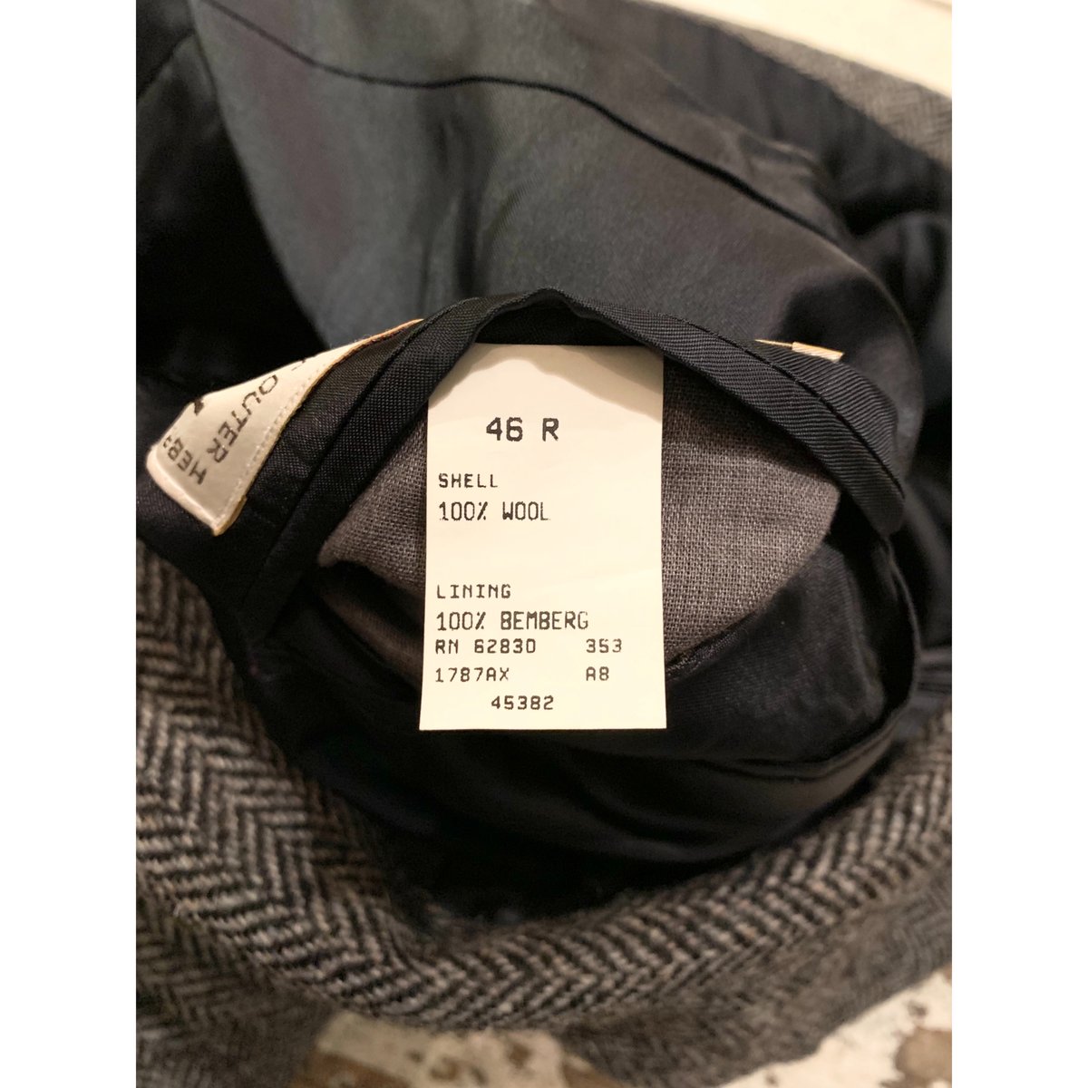 80s LANDS'END HARRIS TWEED JACKET TAILORED IN U 80s LANDS'END HARRIS TWEED JACKET TAILORED IN U