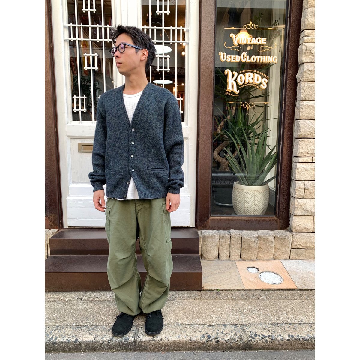 60s ビンテージ PURITAN MOHAIR カーディガン ネイビー M 60s PURITAN MOHAIR CARDIGAN MADE IN USA 🇺🇸 Size