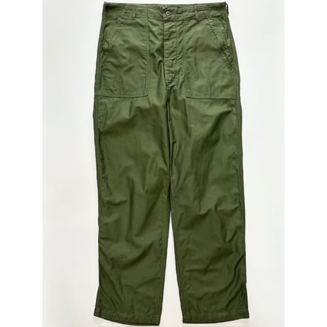 60s US ARMY OG-107 COTTON SATEEN BAKER PANTS Size W36L33→W35L32.5
